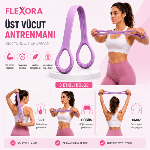 Flexora Üst Vücut Geliştirme Direnç Lastiği