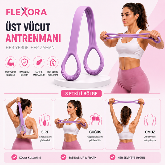 Flexora Üst Vücut Geliştirme Direnç Lastiği