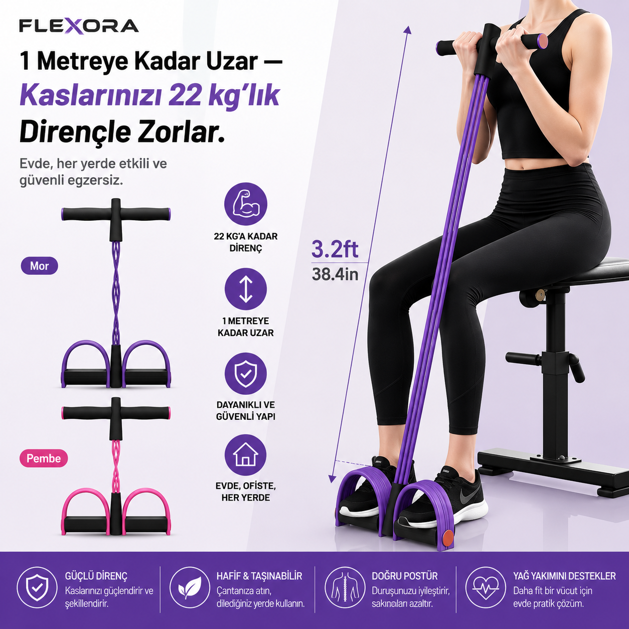 Flexora Tüm Vücut Şekillendirici Jimnastik Aleti